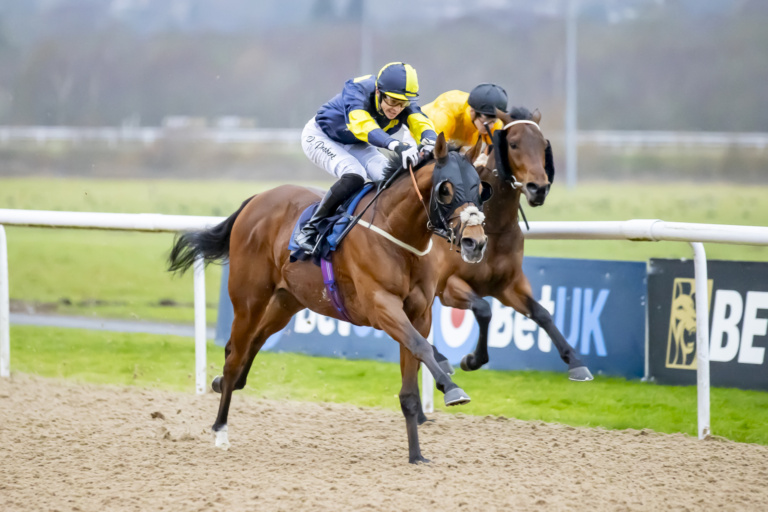 RC Syndicate Horse Dunstan winning at Wolverhampton racecourse 2024