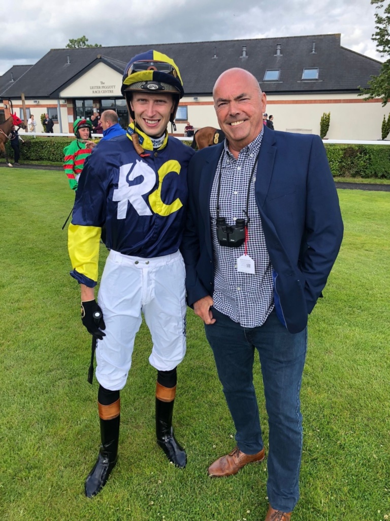 Alistair Rawlinson after riding Greycee Bell at Carlisle Racecourse